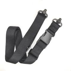 S-BD05 Black 2mm Nylon Gun Sling 125Inch QR Swivels MOQ800 Color Black Thickness 2mm Material Nylon HS Code 56090000 Model NO. S-BD05 - Image 1