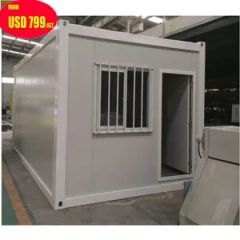 Portable Steel Structure Sandwich Panel Prefab Shipping Container Garage - Image 2