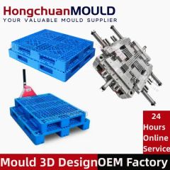 Heavy Duty Euro HDPE Large Stackable Reversible Plastic Pallet Moulds - Image 3