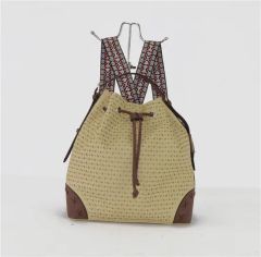 PU Designer Perf Ladies Backpack with Vintage embroidery Shoulder (ZXK1874) - Guangzhou Zexin Leather Co., Ltd.