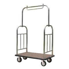 Luggage Cart, Hotel Lobby Service Cart Color Sliver Origin China Trademark nts HS Code 7013990000 Model NO. 0500100322 Transport Package - Image 1