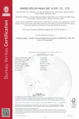 FSC certificate certificate of Ningbo Inmax Cultural Technology Co., Ltd – certificate photo, supplier certificates section