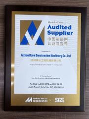 SGS certificate of Xuzhou Bovol Construction Machinery Co., Ltd. – certificate photo, supplier certificates section