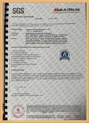 SGS certificate of GUANGZHOU OTT NEW MATERIALS CO., LTD. – certificate photo, supplier certificates section