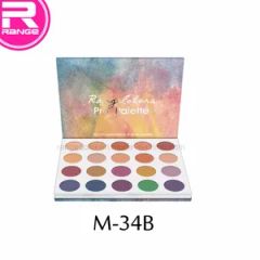 New Arrive 20 Color Glitter Eyeshadow in Paper Cardboard Palette Packing - Image 2