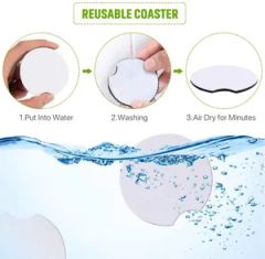 Custom Blank Round Promotion Coaster Mat Sublimation Neoprene Car Coasters - Image 5