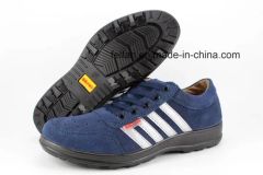 Suede Leather Work Shoes/Casual Safety Footwear with Mesh Design - Image 3