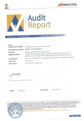 certificate certificate from Chonking Manba Auto Tech Service Co., Ltd.