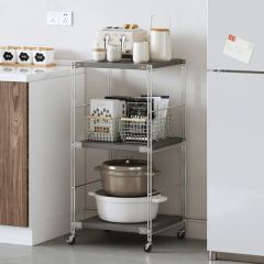 Custom Kitchen Storage Shelving Units Shelves Organizer Microwave Metal Shelf Rack - Image 6