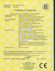 Forklift CE certificate from Jinan Sinoheng Import and Export Co., Ltd.