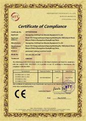 Certificate of Compliance certificate from Guangzhou Xiufangyuan Beauty Equipment Co., Ltd.