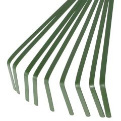 9 Teeth Garden Rake 15.5 Inch Grass Rake Hand Rake Leaf Broom with Grip Cleaning Rake Pet Excrement Rake Gardening Tools - Image 5