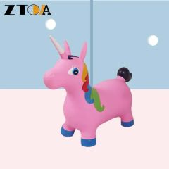PVC Inflatable Animal Jump Toy Unicorn Customized Animal Height <1m Age 3-8 Years Trademark ZTOA Origin Yiwu China Standard - Image 3