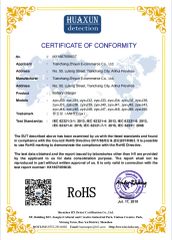 ROHS certificate from Tianchang Zhiyun Electronic Technology Co., Ltd.