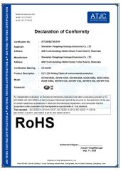ROHS certificate certificate from Shenzhen Risinno Gift Co., Ltd