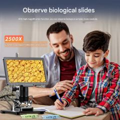 New 10.1-Inch Screen Digital Microscope Type Biological Model NO. MI008 Principle Optics Mobility Portable Magnification - Image 3