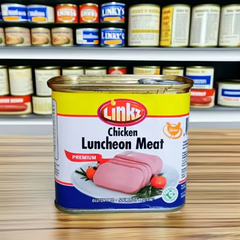 Premium Halal-Certified Ready-to-Eat 340g Linkz Brazilian Canned Chicken Luncheon Meat Tin Packaging - Image 2