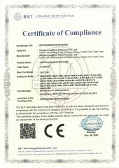 CE certificate from Ningbo Longbank Intelligence Appliance Co., Ltd.