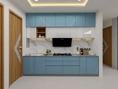 U&L Shape Modular Kitchen Interior Works Hardware Soft-close Safety Features Safety Workflow Design Easy Workflow Material Bwp/bwr Ply Or - Image 5