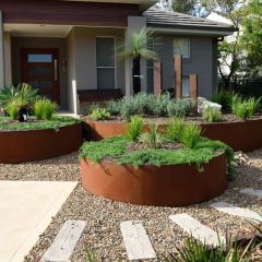 Round Flower Planter Pots Corten Steel Tree Large Planter Pots - Image 6
