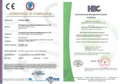 CE CERTIFICATE certificate of Chongqing Super Mechanical&Electrical Co., Ltd – certificate photo, supplier certificates section