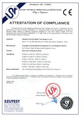 Atestation of compliance certificate from Hangzhou Ecoographix Digital Technology Co., Ltd.