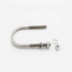 Half Thread Stainless Steel 316 Bent U Shap Clamp Bolt - Image 4