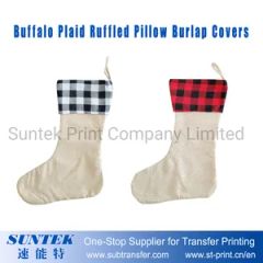 Christmas Burlap Stocking for Sublimation Printing - Image 2