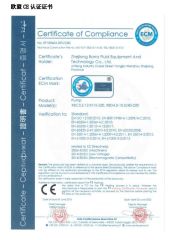ECM certificate from Borra Technology Co., Ltd.
