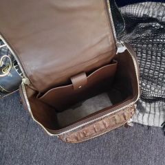 Dropship Genuine Crocodile Leather Laptop Bag Backpack - Image 3
