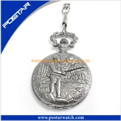Relief Pattern Quartz Watch Pocket Watch Logo OEM Origin Cn MOQ 500PCS Style Antique Gender Unisex Payment Term T/T Trademark POSTAR - Image 1