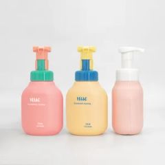 Frosted Matte 300ml Foam Shampoo Bottle for Baby Care Shape Round Origin China MOQ 10,000PCS Capacity 300ml Materials - Guangzhou YELLO Packaging Co., Ltd.