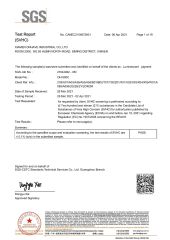 Reach certificate from Xiamen Onhave Industrial Co., Ltd.