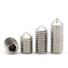 M4X20 A2 Stainless Screw with Cone Point Socket Set Screw Origin China Groove Hexagon Customized Yes Trademark Rankoo Head Style Round - Image 6