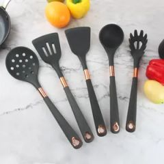 Hot Selling 5 in 1 Silicone Kitchen Accessories Kitchenware Cooking Tools Household Utensils Set - Image 2