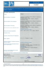 CB certificate from Winstar Electrical Enterprise Company Limited