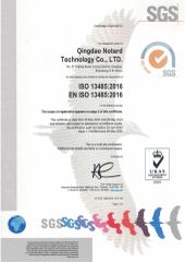 ISO 13485 certificate from QINGDAO YUKON PACKAGING CO., LTD