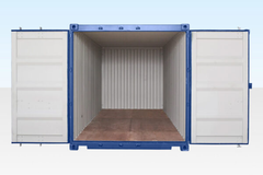 20Ft Shipping Container One Trip Used Cargo Container Blue Weatherproof Storage Container - Image 2