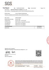 SGS certificate from Weifang Pritech Chemical Co., Ltd