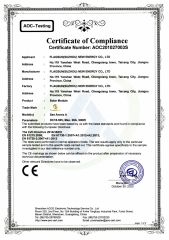 CE-LVD-1 certificate from Flagsun (Suzhou) New Energy Co., Ltd.