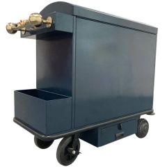 Custom Powered 4 Wheel Modern Metal Hotel Trolley Cart Durable Steel Construction Serving Restaurants Malls Bar Luggage Cart - Guangzhou Nanjie Machinery Manufacturing Co., Ltd.