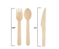 Eco Friendly Wooden Biodegradable Compostable Disposable Tableware - Image 6