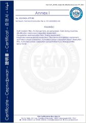 Wastewater and waste gas treatment CE certificate from Jiangsu Shijie Technology Co., Ltd.