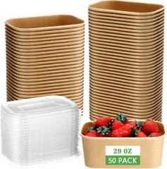 Kraft Paper Salad Bowl for Meal Prep, Salad, Ice Cream, Yogurt, Soup - Xinguokang Paper Co., Ltd