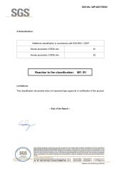 bf1/s1 certificate certificate from Shandong Tuoyi Environmental Protection Materials Co., Ltd.