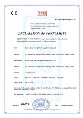CE certificate certificate from Suzhou Guansheng Electric Appliances Co., Ltd.