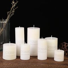 Decorative Pillar Candles White Circle Round Color White Model NO. SF Origin China Size Any Size Shape Cylinder Function Lighting - Image 1