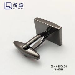 Wholesale Texture Design Metal Cuff Links Tie Clip Concise Style Cufflinks with Gift Box - Image 4