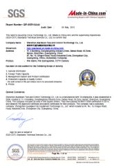 SGS certificate certificate from Shenzhen Asenware Test and Control Technology Co., Ltd.