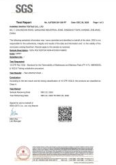 non-woven fabric certificate from Haining Shurui Textile Co., Ltd.